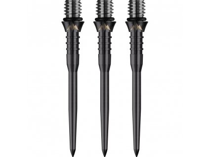 Hroty na šipky Mission Titan Pro Grooved Black steel 34 mm