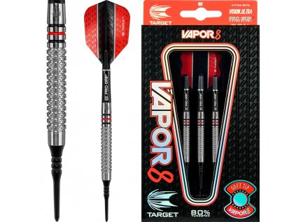 Šipky Target Vapor8 VP05 Black Red 80% 18g soft