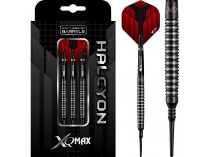 Šipky XQMax Halcyon Black Titanium M3 90% 18g soft