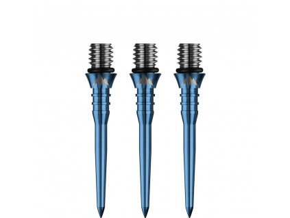 Hroty na šipky Mission Titan Pro Grooved Blue steel 26 mm