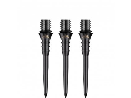 Hroty na šipky Mission Titan Pro Grooved Black steel 26 mm
