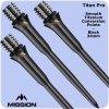 mission titan pro dart points titanium smooth black 34mm