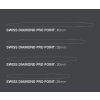 swiss diamond pro dart point length size comparison graphic 3
