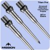 Hroty na šipky Mission Titan Pro Grooved Silver steel 30 mm