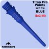 mission titan pro soft tips pack 50 blue