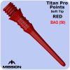 mission titan pro soft tips pack 50 red