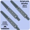 mission griplock shafts short grey with rings