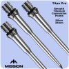 mission titan pro dart points titanium smooth silver 34mm
