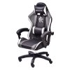 Kancelářské/herní křeslo ARAGON GREY / BLACK / WHITE + podložka