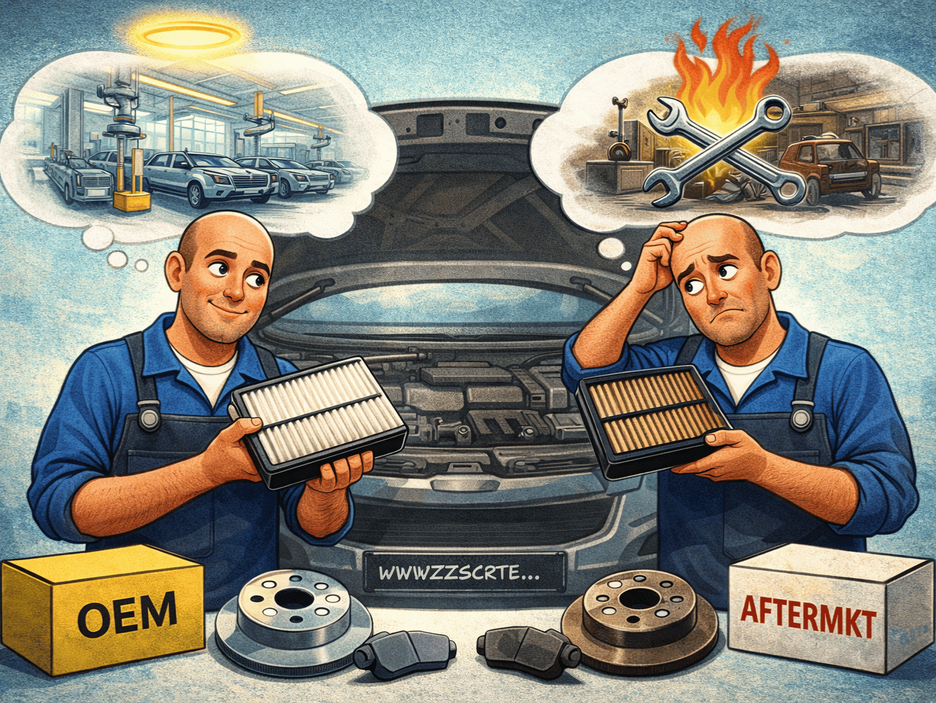 OEM vs aftermarket díly: jaký je rozdíl a co se vyplatí?