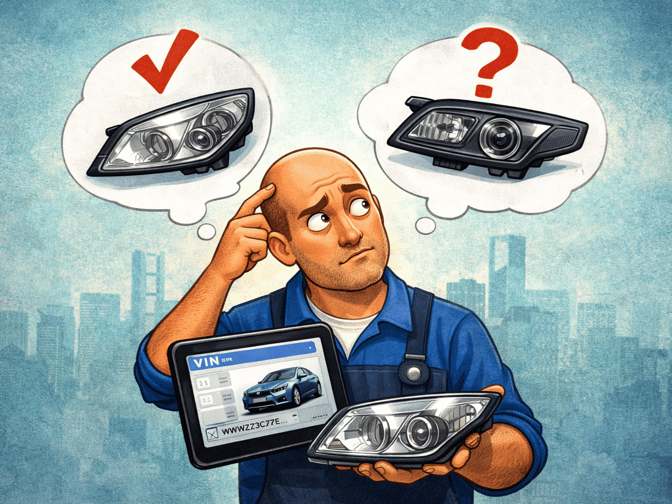 Jak vybrat správný náhradní díl podle VIN kódu