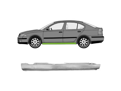 Práh škoda octavia 2 levý