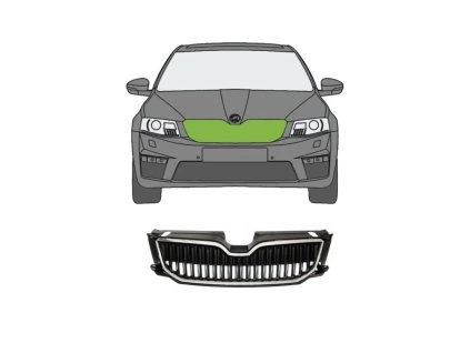 Maska kapoty škoda octavia 3 před facelift rv 2012 2017 5