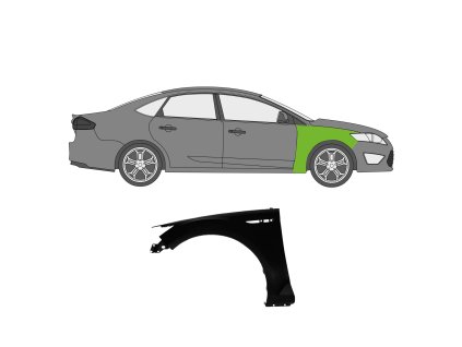 Přední blatníky ford mondeo mk4 2007 2015