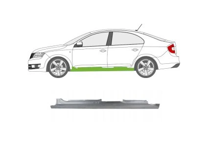 Práh škoda rapid levý 6