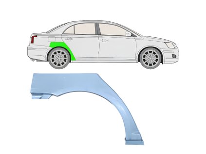 Lem%20zadni%CC%81ho%20blatni%CC%81ku%20na%20Toyota%20Avensis%202003 2008%20%20Prava%CC%81