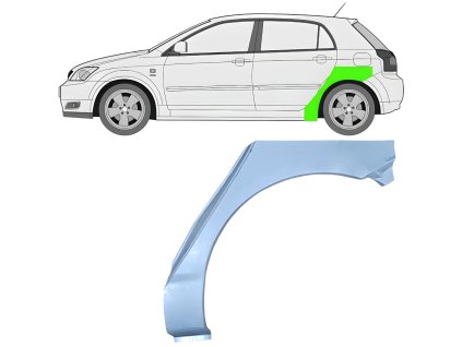 Lem%20zadni%CC%81ho%20blatni%CC%81ku%20na%20Toyota%20Corolla%202001 2007%20%20Leva%CC%81