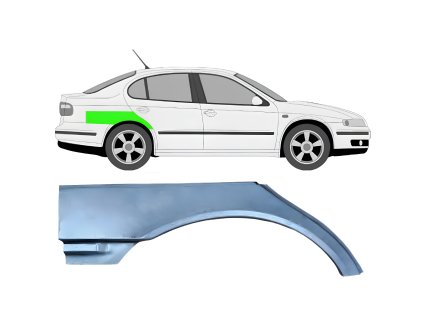 Opravny%CC%81%20plech%20zadni%CC%81ho%20blatni%CC%81ku%20horni%CC%81%20c%CC%8Ca%CC%81st%20%20Prava%CC%81%20Seat%20Toledo%20%20Leon%201999 2006