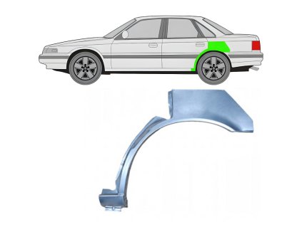 Lem%20zadni%CC%81ho%20blatni%CC%81ku%20%20Leva%CC%81%20Mazda%20626%201988 1992