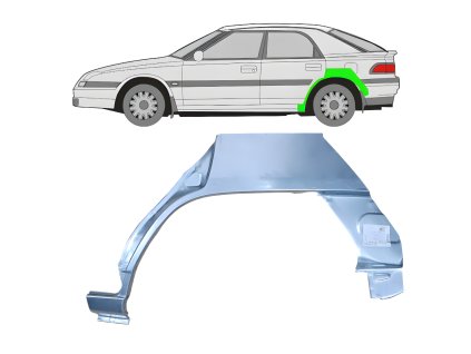 Lem%20zadni%CC%81ho%20blatni%CC%81ku%20%20Leva%CC%81%20Mazda%20323F%20BH%201989 1994
