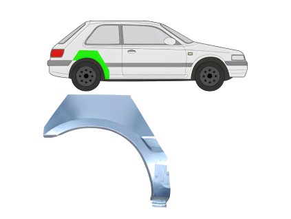 Lem%20zadni%CC%81ho%20blatni%CC%81ku%20%20Prava%CC%81%20Mazda%20323BG%201989 1994