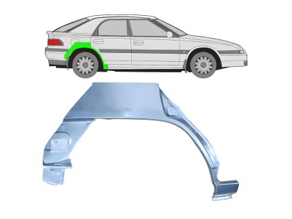 Lem%20zadni%CC%81ho%20blatni%CC%81ku%20%20Prava%CC%81%20Mazda%20323F%20BH%201989 1994