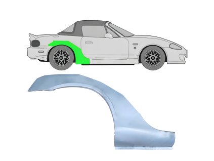 Lem%20zadni%CC%81ho%20blatni%CC%81ku%20%20Prava%CC%81%20Mazda%20MX 5%201998 2005