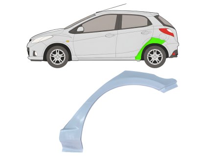 Lem%20zadni%CC%81ho%20blatni%CC%81ku%20%20Leva%CC%81%20Mazda%202%202007 2014