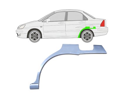 Lem%20zadni%CC%81ho%20blatni%CC%81ku%20na%20Suzuki%20Liana%202001 2007%20%20Leva%CC%81