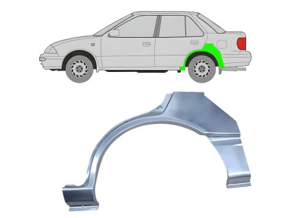 Lem%20zadni%CC%81ho%20blatni%CC%81ku%20na%20Suzuki%20Swift%201988 2004%20%20Leva%CC%81%20%20SEDAN