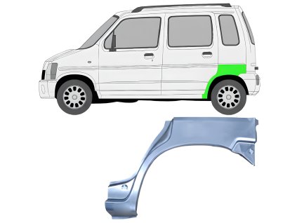 Lem%20zadni%CC%81ho%20blatni%CC%81ku%20na%20Suzuki%20Wagon%20R%2B%201993 2000%20%20Leva%CC%81