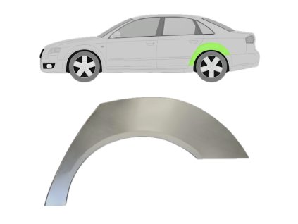 Lem%20zadni%CC%81ho%20blatni%CC%81ku%20na%20Audi%20A4%20B7%202004 2007%20%20Leva%CC%81