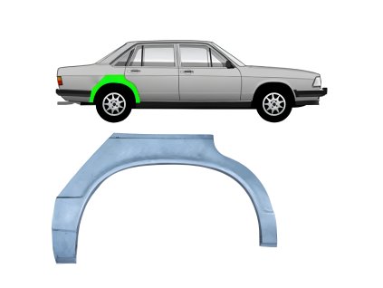 Lem%20zadni%CC%81ho%20blatni%CC%81ku%20na%20Audi%20100%20C2%201976 1982%20%20Prava%CC%81