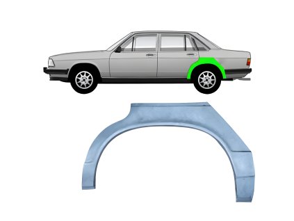 Lem%20zadni%CC%81ho%20blatni%CC%81ku%20na%20Audi%20100%20C2%201976 1982%20%20Leva%CC%81