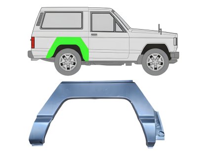 Lem%20zadni%CC%81ho%20blatni%CC%81ku%20na%20Nissan%20Patrol%201979 1993%20%20Prava%CC%81