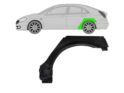 Lem%20zadni%CC%81ho%20blatni%CC%81ku%20na%20Nissan%20Primera%202001 2007%20%20Leva%CC%81