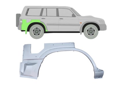 Lem%20zadni%CC%81ho%20blatni%CC%81ku%20na%20Nissan%20Patrol%201997 2009%20%20Prava%CC%81