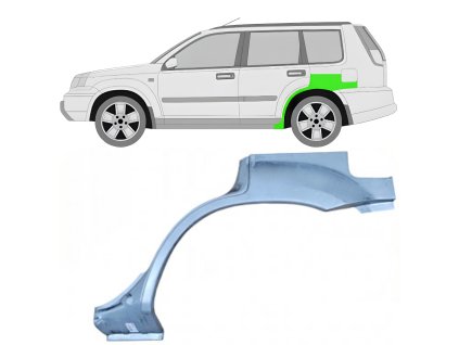 Lem%20zadni%CC%81ho%20blatni%CC%81ku%20na%20Nissan%20X TRAIL%202001 2007%20%20Leva%CC%81