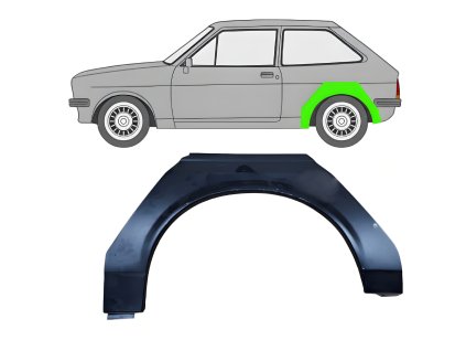 Lem%20zadni%CC%81ho%20blatni%CC%81ku%20na%20Ford%20Fiesta%201976 1983%20%20Leva%CC%81