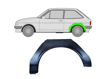 Lem%20zadni%CC%81ho%20blatni%CC%81ku%20na%20Ford%20Fiesta%201983 1989%20%20Leva%CC%81