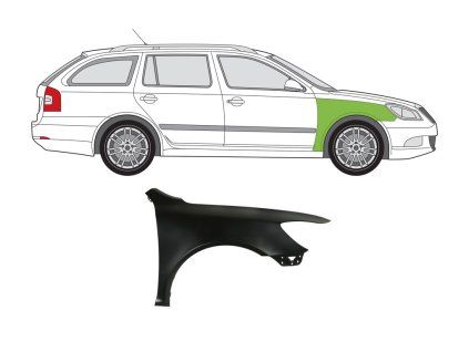 Balatník R Škoda Octavia 2 facelift vr 2008 12 dacars.cz