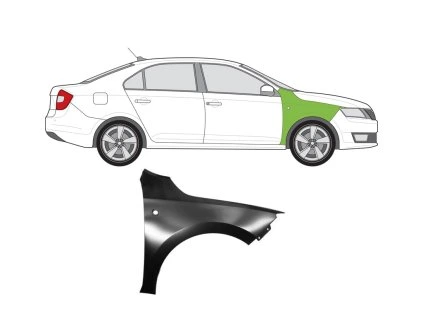 Blatník R Škoda Rapid 2012 2015 dacars.cz