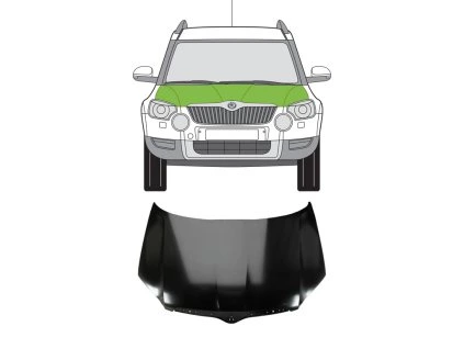 Kapota Škoda Yeti vr 2009 2013 dacars.cz