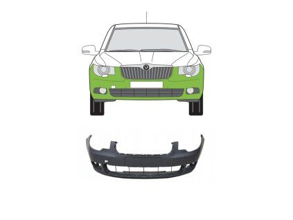 Přední nárazník Škoda Superb 2 vr 2008 13 dacars.cz