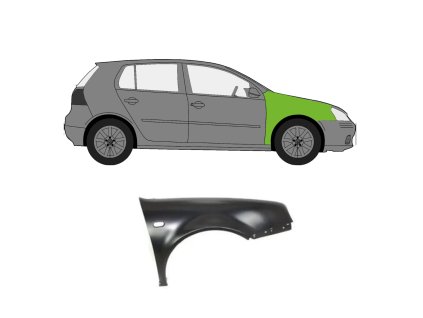 přední blatnÍk vw golf 4 pravý