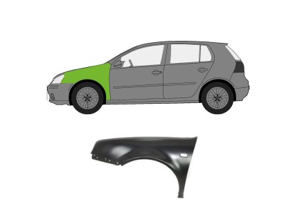 přední blatnÍk vw golf 4 levá strana