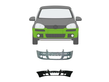 Přední nárazník VW Golf 5 03 09 01