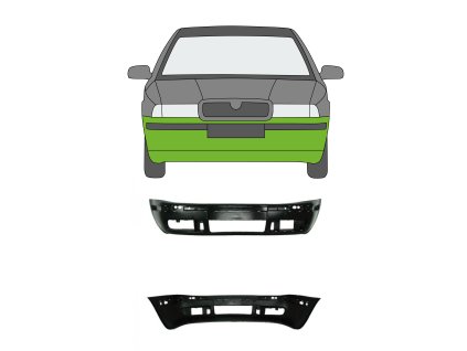 Přední nárazník Škoda Octavia 1 01 10 01