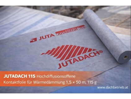 Jutadach 115 hochdiffusionsoffene Kontaktfolie für Wärmedämmung 1,5 × 50 m, 150 g