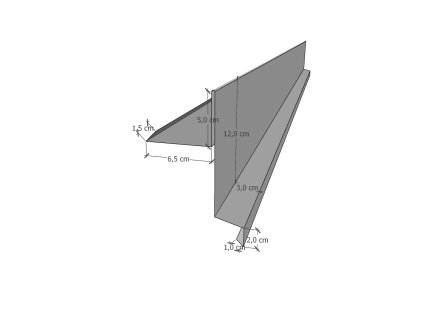 Ortgangblech mit Wasserfalz 2